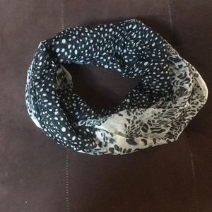 Black and Tan infinity scarf